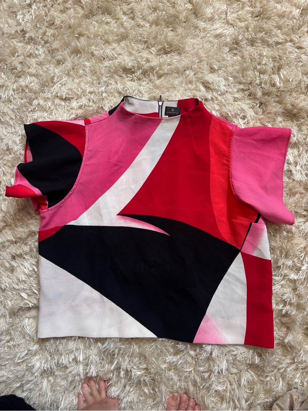 Bright Flutter Sleeve Dressy Blouse - Picture 2 of 5